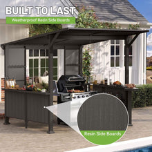 Load image into Gallery viewer, Modern Slanted Hardtop Alloy Steel Grill Gazebo