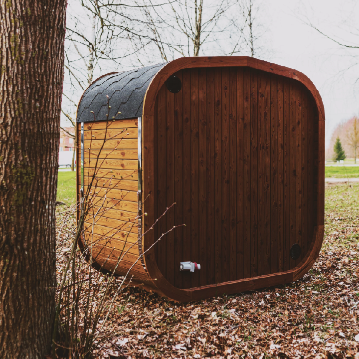 Luxury ThermoWood Outdoor Sauna – MW12 Backyard Wellness Cabin
