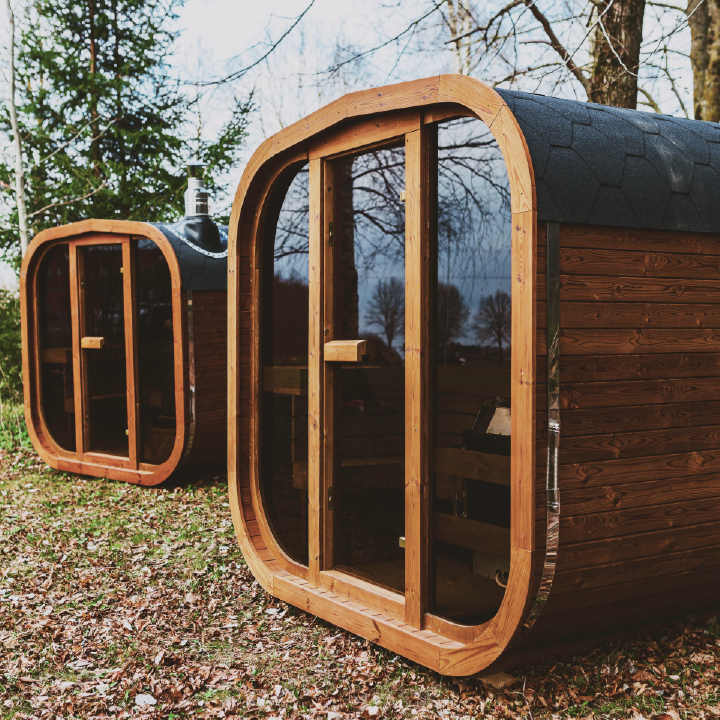 Luxury Outdoor ThermoWood Sauna – Patio Elegance MW20