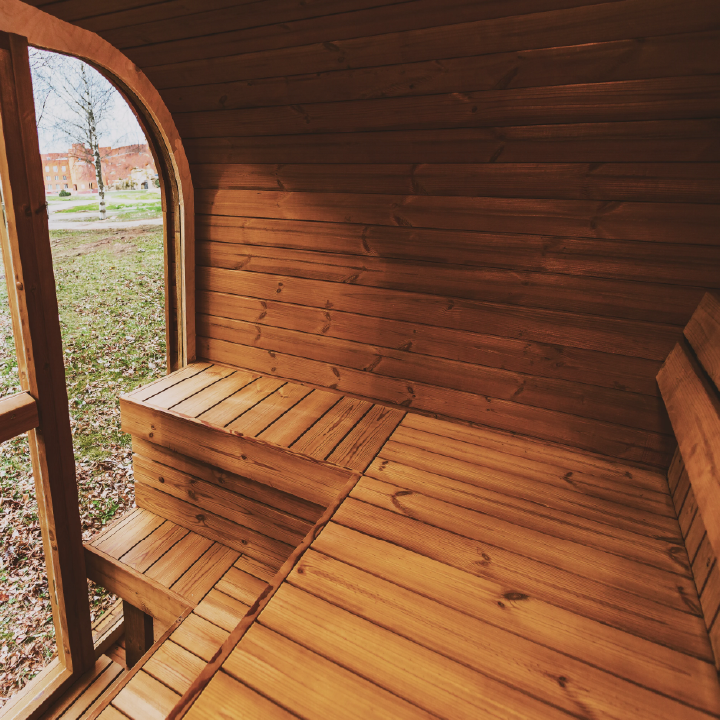 Luxury Outdoor ThermoWood Sauna – Patio Elegance MW20