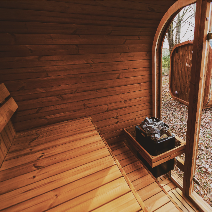 Luxury ThermoWood Outdoor Sauna – MW12 Backyard Wellness Cabin