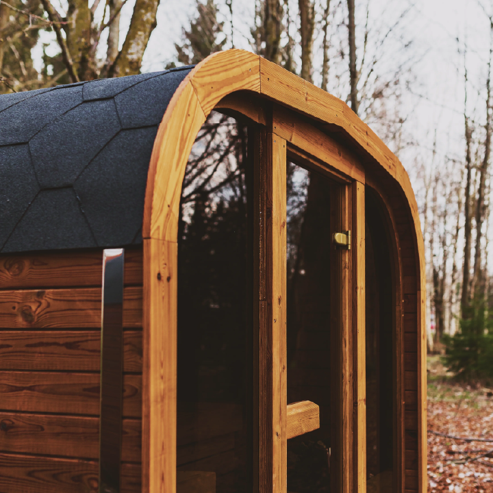 Luxury Outdoor ThermoWood Sauna – Patio Elegance MW20