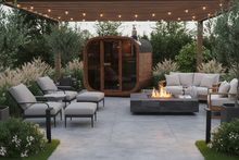 Load image into Gallery viewer, Luxury ThermoWood Outdoor Sauna – MW12 Backyard Wellness Cabin
