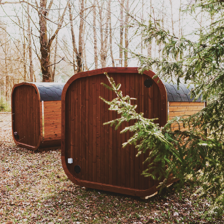 Luxury ThermoWood Outdoor Sauna – MW12 Backyard Wellness Cabin