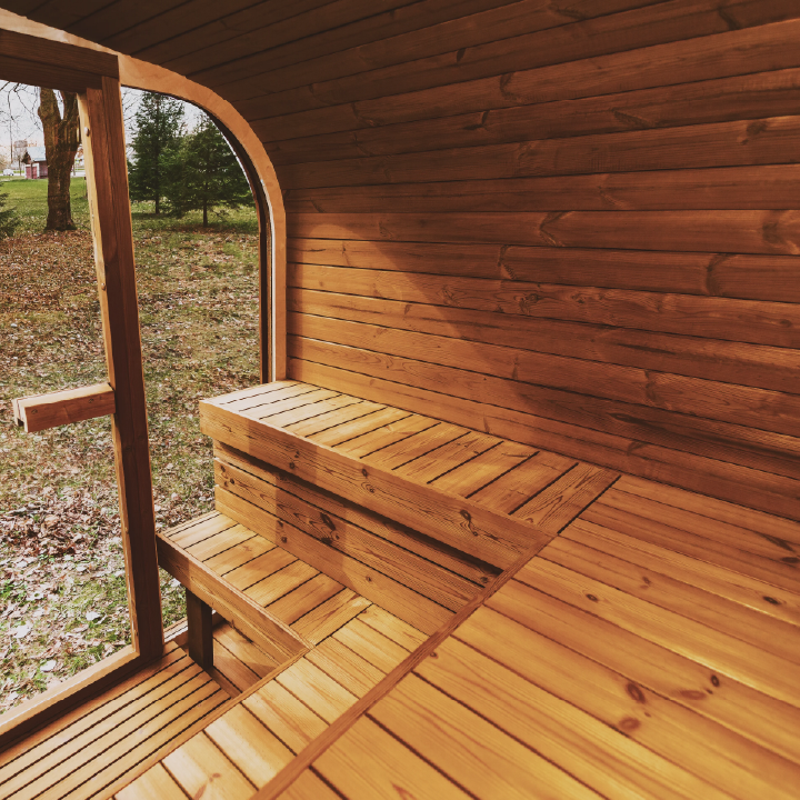 Luxury Outdoor ThermoWood Sauna – Patio Elegance MW20