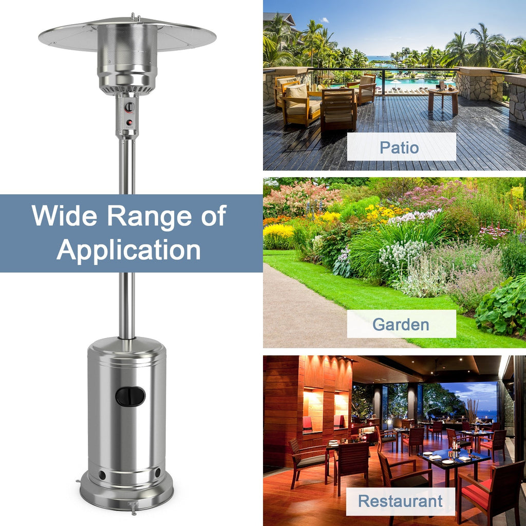 48000 BTU Outdoor Patio Heater – CSA Certified Propane Heater with Wheels
