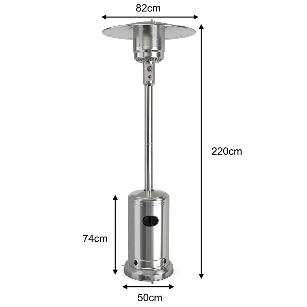 48000 BTU Outdoor Patio Heater – CSA Certified Propane Heater with Wheels