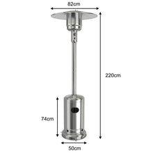 Load image into Gallery viewer, 48000 BTU Outdoor Patio Heater – CSA Certified Propane Heater with Wheels