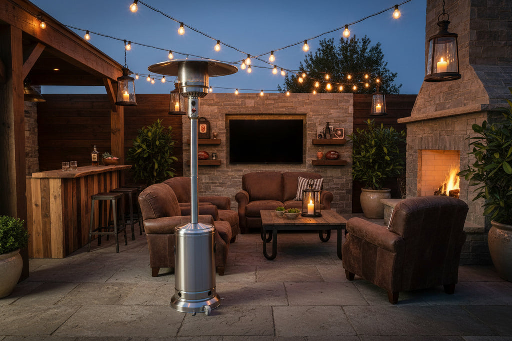 48000 BTU Outdoor Patio Heater – CSA Certified Propane Heater with Wheels