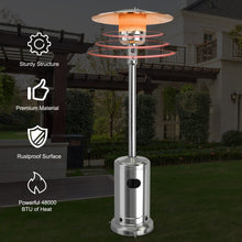 Load image into Gallery viewer, 48000 BTU Outdoor Patio Heater – CSA Certified Propane Heater with Wheels