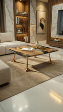 Load image into Gallery viewer, Luxury Epoxy Resin River Walnut Coffee Table | Osso Collection