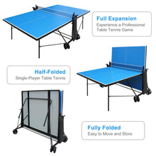 Load image into Gallery viewer, 108” Full-Size Outdoor Table Tennis Table Set