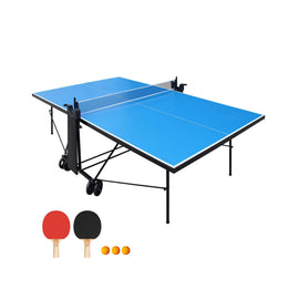108” Full-Size Outdoor Table Tennis Table Set
