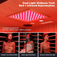 Load image into Gallery viewer, Thermora Pandora Premium 2-Person Indoor Infrared Sauna With Red Light Therapy And Himalayan Salt Rocks (SAK67305)