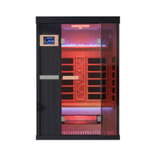 Load image into Gallery viewer, Thermora Pandora Premium 2-Person Indoor Infrared Sauna With Red Light Therapy And Himalayan Salt Rocks (SAK67305)