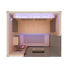Load image into Gallery viewer, Thermora Pandora Premium 2-Person Indoor Infrared Sauna With Red Light Therapy And Himalayan Salt Rocks (SAK67305)