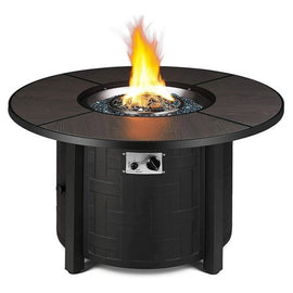 42” Outdoor 50,000 BTU Propane Fire Pit Coffee Table with Cover