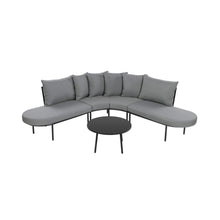Load image into Gallery viewer, Half-Moon 6-Person Curved Outdoor Sofa Set with Coffee Table