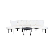Load image into Gallery viewer, Half-Moon 6-Person Curved Outdoor Sofa Set with Coffee Table