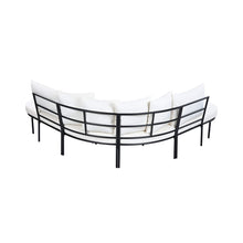 Load image into Gallery viewer, Half-Moon 6-Person Curved Outdoor Sofa Set with Coffee Table
