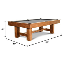 Load image into Gallery viewer, 8FT Premium Professional Presli Slate Native Acacia Solid Wood Billiard Pool Table With Custom Table Cloth (SAK90428)
