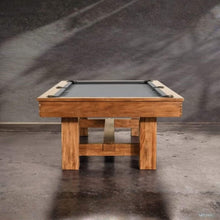 Load image into Gallery viewer, 8FT Premium Professional Presli Slate Native Acacia Solid Wood Billiard Pool Table With Custom Table Cloth (SAK90428)