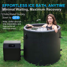 Load image into Gallery viewer, 120-Gallon XL Cold Plunge Tub Kit with 1HP Chiller