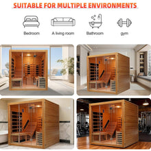Load image into Gallery viewer, Rövia Oasis 3-Person Hybrid Indoor Sauna Room