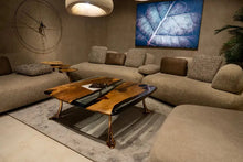 Load image into Gallery viewer, Luxury Epoxy Resin River Walnut Coffee Table | Osso Collection