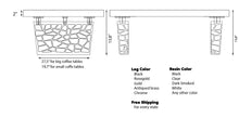 Load image into Gallery viewer, Custom Resin River Walnut Coffee Table | Voronoi Collection