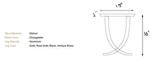 Load image into Gallery viewer, Epoxy Resin Sofa &amp; Console table made of Walnut wood | Ivory Collection
