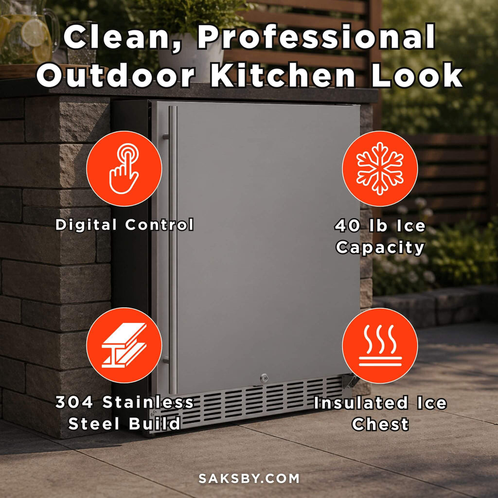 Summerset 24" Outdoor Refrigerator with Anti-Vibration System