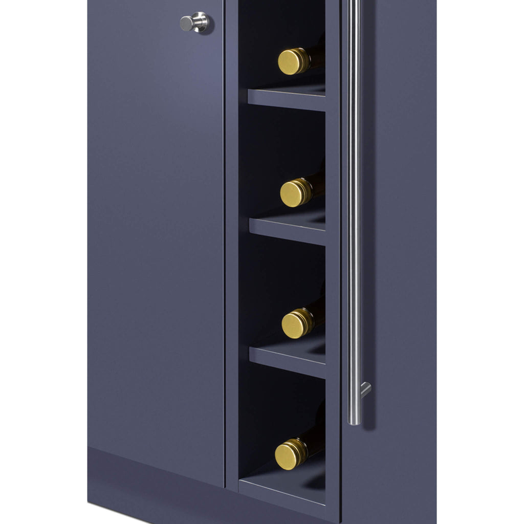 Summit Oasis 68" Wet Bar Kitchenette with Beverage Fridge