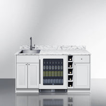 Load image into Gallery viewer, Summit Oasis 68" Wet Bar Kitchenette with Beverage Fridge