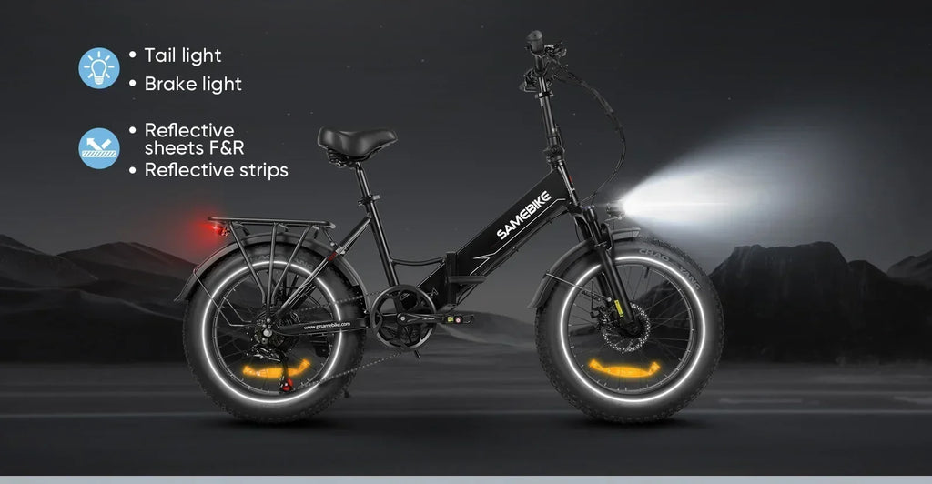 20*4.0 inch fat tire folding electric bicycle, 750W motor urban mountain E-Bike, 48V13AH battery adult electric scooter