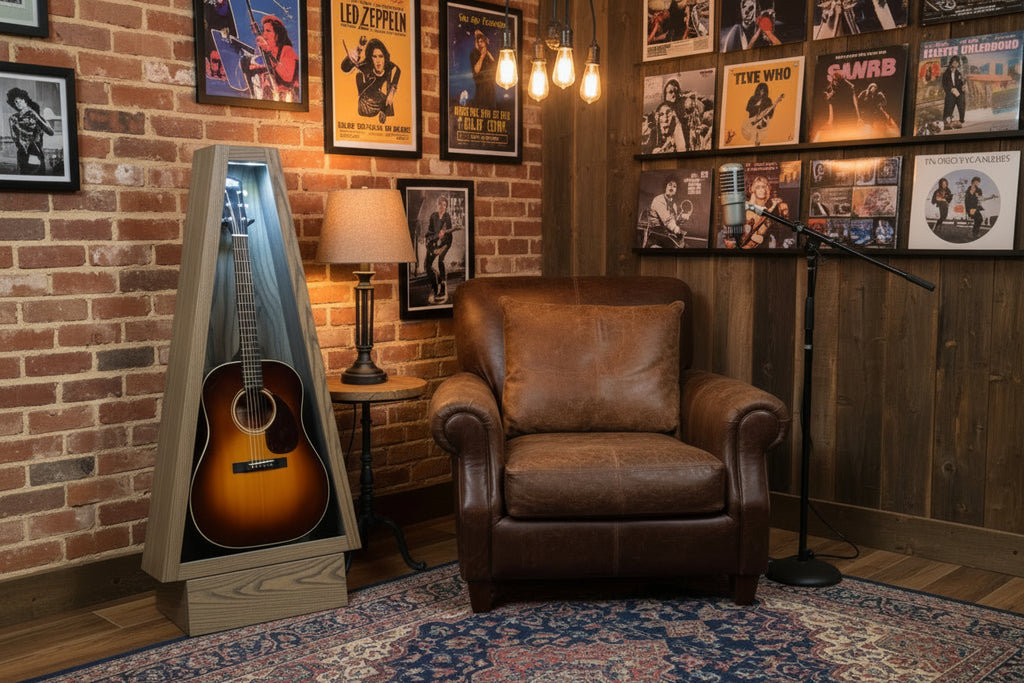 Freestanding Guitar Humidor Display Cabinet