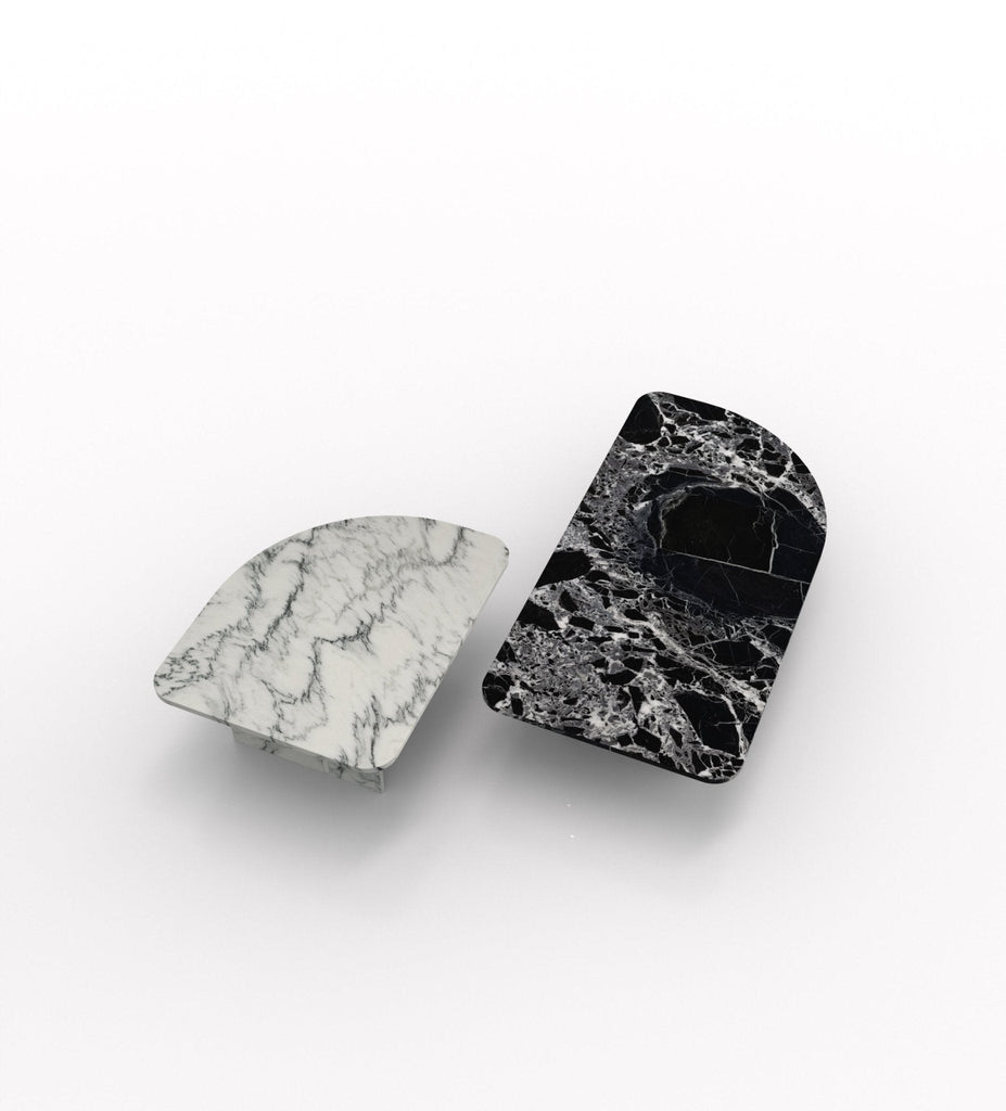 Argo Sculptural Coffee Table Set – Luxury Stone Center Tables for Modern Mancaves