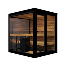 Load image into Gallery viewer, ThermaSol Vue 4-Person Outdoor Mirrored Glass Sauna