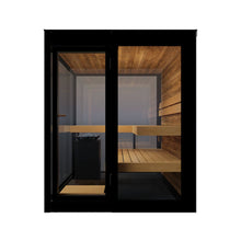 Load image into Gallery viewer, ThermaSol Vue 4-Person Outdoor Mirrored Glass Sauna