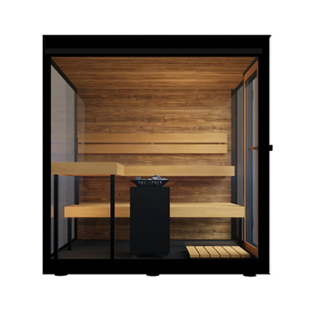ThermaSol Vue 4-Person Outdoor Mirrored Glass Sauna