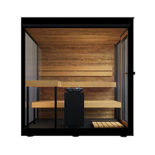 Load image into Gallery viewer, ThermaSol Vue 4-Person Outdoor Mirrored Glass Sauna