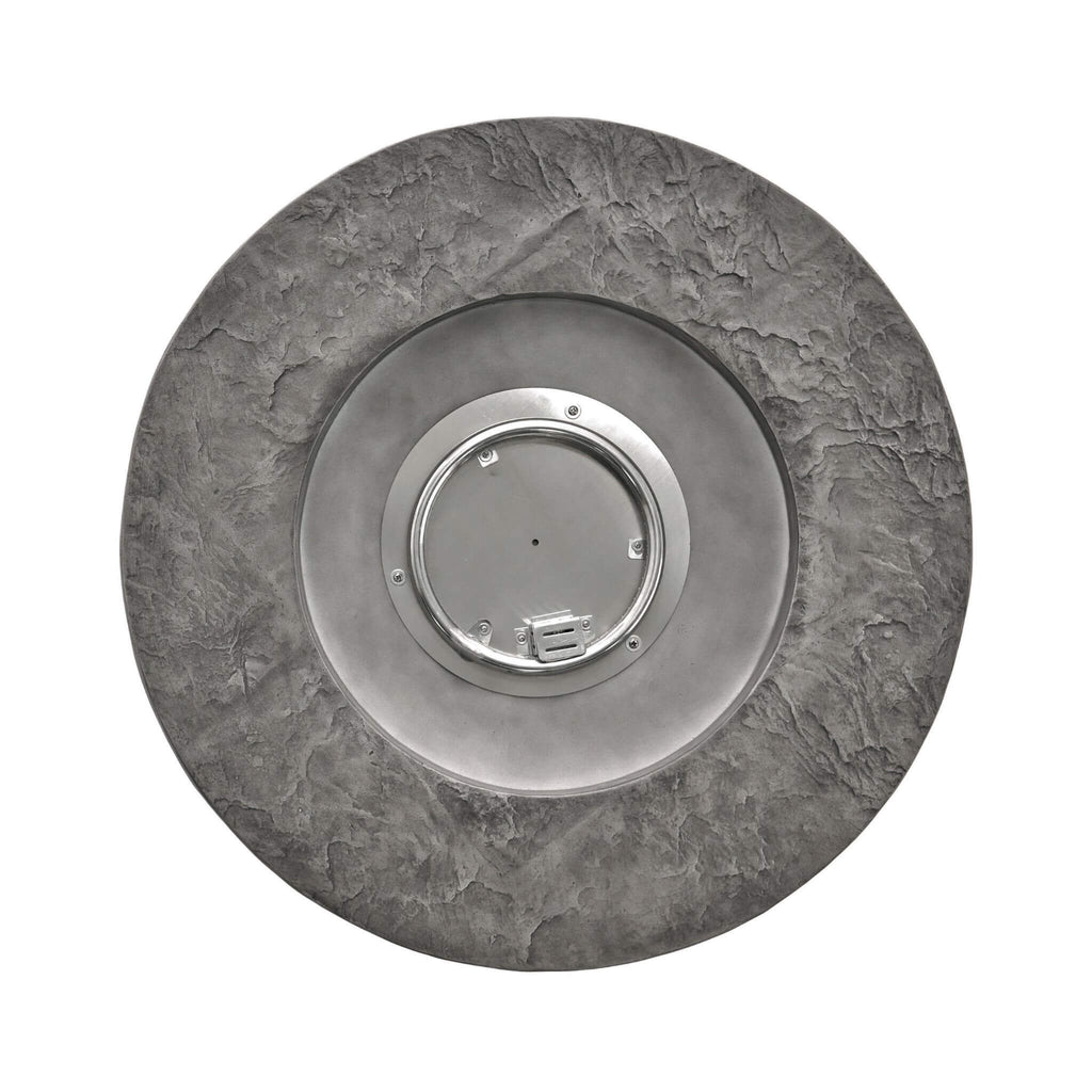 32" Round Concrete Propane Fire Pit Table – Gray