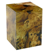 Load image into Gallery viewer, Resin Cube Side Table, Epoxy Wood Stool, Cube Accent Table