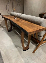 Load image into Gallery viewer, Rustic Console And Sofa Table Made Of Walnut