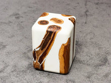 Load image into Gallery viewer, Resin Cube Side Table, Epoxy Wood Stool, Cube Accent Table