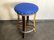 Load image into Gallery viewer, Whiskey &amp; Wine Barrel Bistro Pub Set — Glass Top, Foot Rail