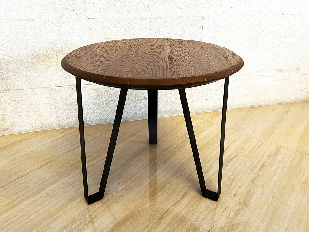 Whiskey & Wine Barrel Modern Table Set — Table and Chairs, Reclaimed Oak