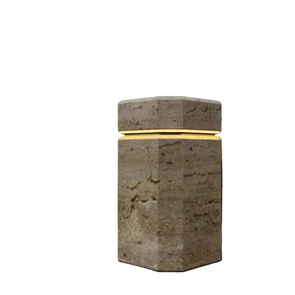 Luxury Travertine LED Side Table